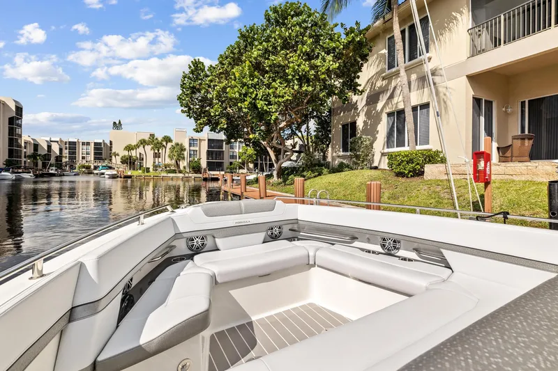 Slide: The Image of 2021 Formula 380 Super Sport Crossover OB in a tranquil harbor. - 4