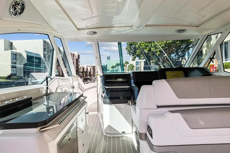 Slide: The Image of Interior of a 2021 Formula 380 Super Sport Crossover OB boat. - 9