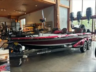 The Image of 2024 Ranger Z520R Ranger Cup Equipped boat displayed indoors. - 0
