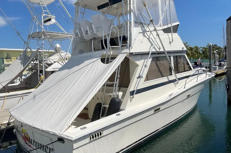 Slide: The Image of 1987 35 Viking Sportfish - Stern Profile - 6