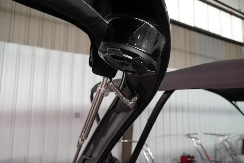 Slide: The Image of Close-up of 2024 Crest Savannah 270 SLC CP3 (400 HP) boat's speaker system. - 15