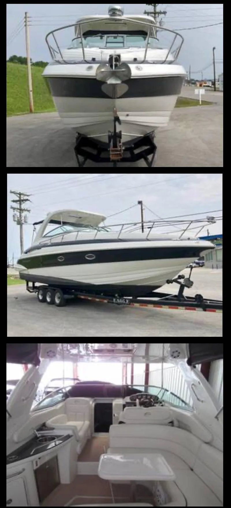 Slide: The Image of 2007 Crownline 340 CR boat exterior and interior views. - 4