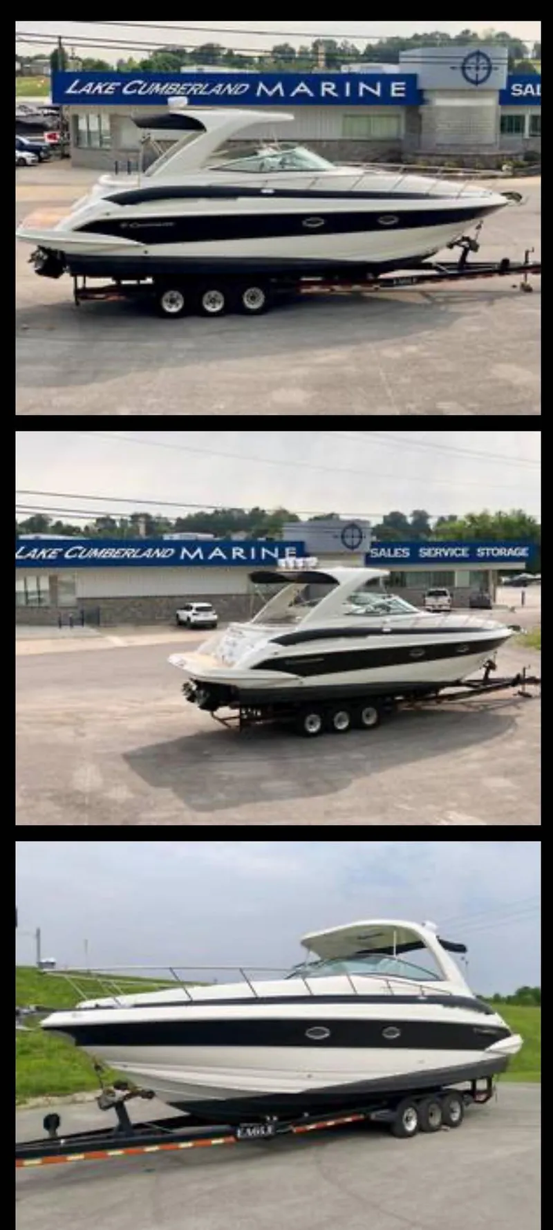 Slide: The Image of 2007 Crownline 340 CR boat on trailer at Lake Cumberland Marine. - 5