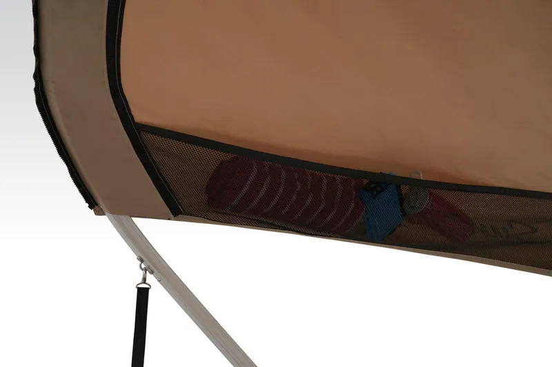 Slide: The Image of Close-up of 2024 Sun Tracker Party Barge 20 DLX frame detail. - 21