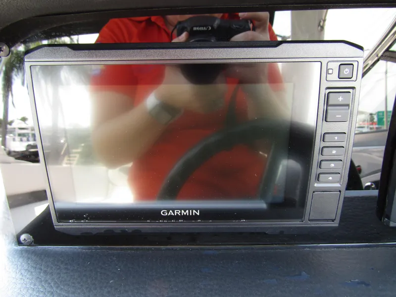 Slide: The Image of Garmin navigation system in 2024 Crownline 270 XSS boat dashboard. - 17