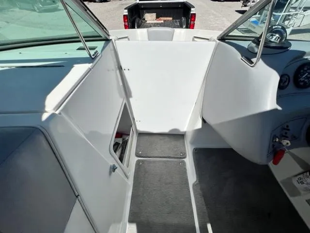 Slide: The Image of Interior of a 2001 Cobalt 190 boat showing cockpit and dashboard. - 20