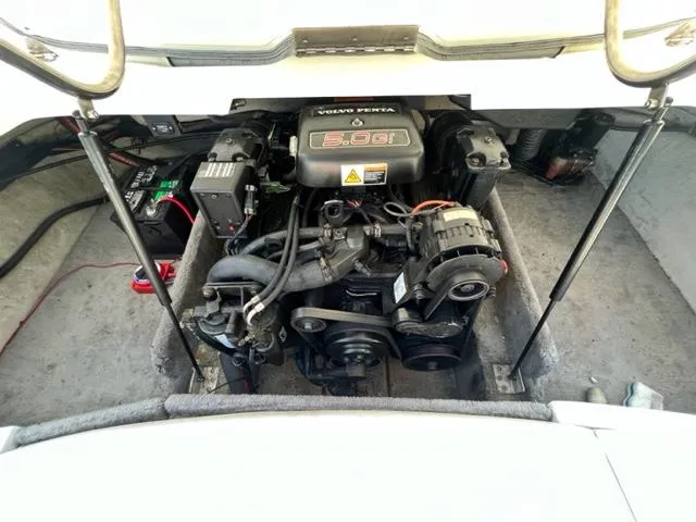 Slide: The Image of 2001 Cobalt 190 boat engine compartment with Volvo Penta 5.0GL motor. - 8