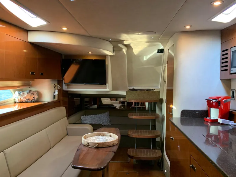 Slide: The Image of Interior of Sea Ray Sundancer 370 yacht, 2012 model. - 32