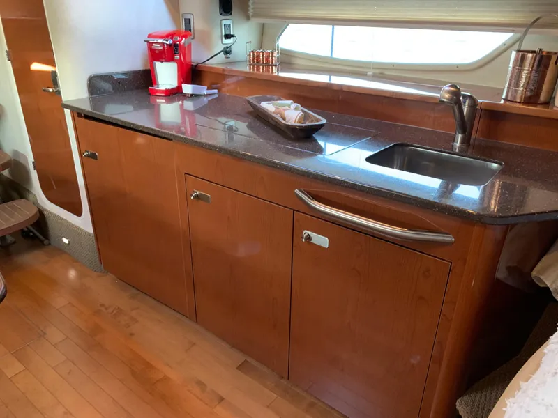 Slide: The Image of Interior of Sea Ray Sundancer 370 yacht kitchen, 2012 model. - 34