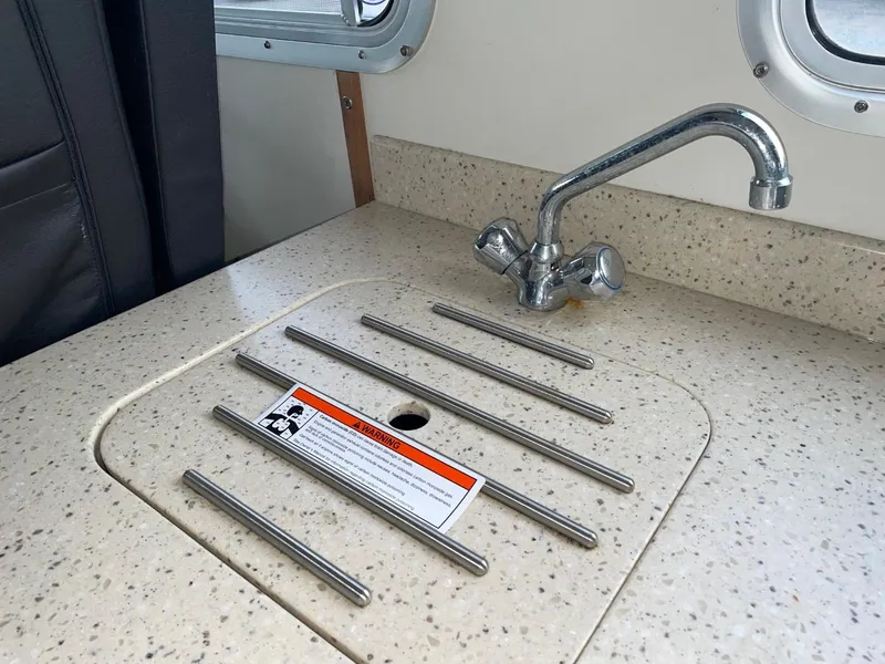 Slide: The Image of 2010 Glacier Craft Custom Aluminum boat sink with faucet and countertop. - 33