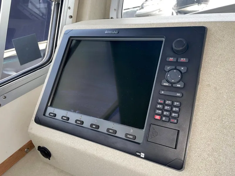 Slide: The Image of 2010 Glacier Craft Custom Aluminum boat with Simrad navigation system. - 38