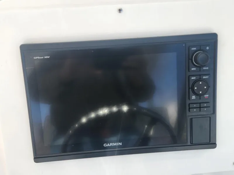 Slide: The Image of Garmin GPS display on 2004 Luhrs 36 Open boat. - 25