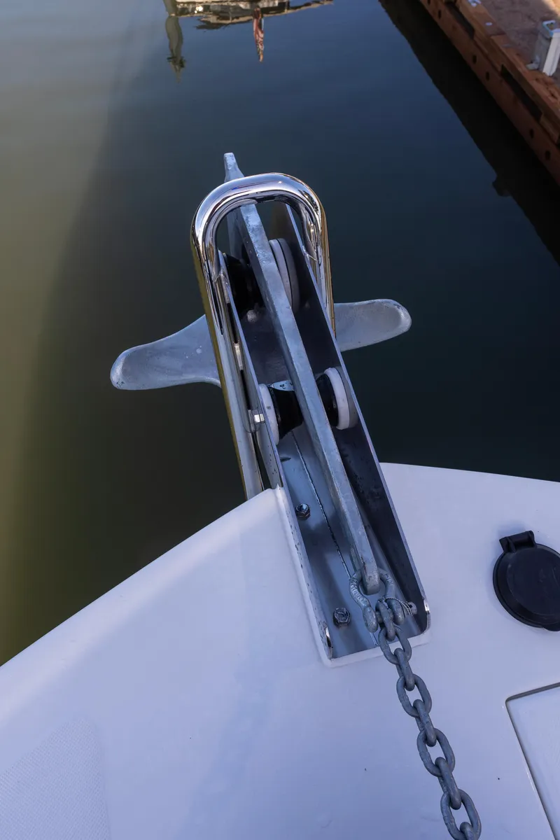 Slide: The Image of Anchor and chain mechanism on a 2026 American Tug 435 boat. - 8