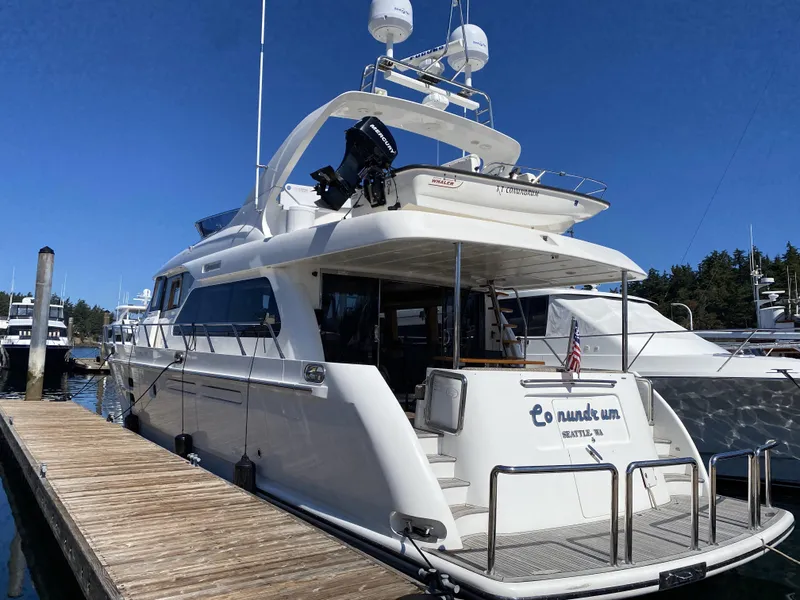 The Image of 2007 Regency Yachts 670 Pilothouse docked at a marina. - 0