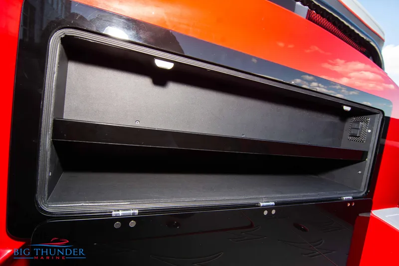 Slide: The Image of 2024 Donzi 39 VRZ storage compartment, Big Thunder Marine. - 45