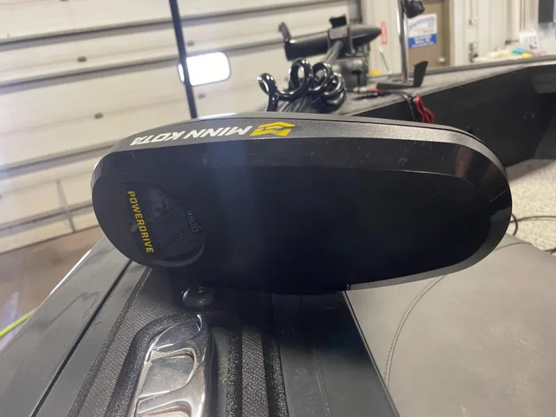 Slide: The Image of Minn Kota PowerDrive trolling motor on 2021 Tracker Targa V-18 WT boat. - 14