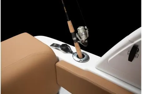 Slide: The Image of 2024 Four Winns H1 OB boat with fishing rod holder. - 15