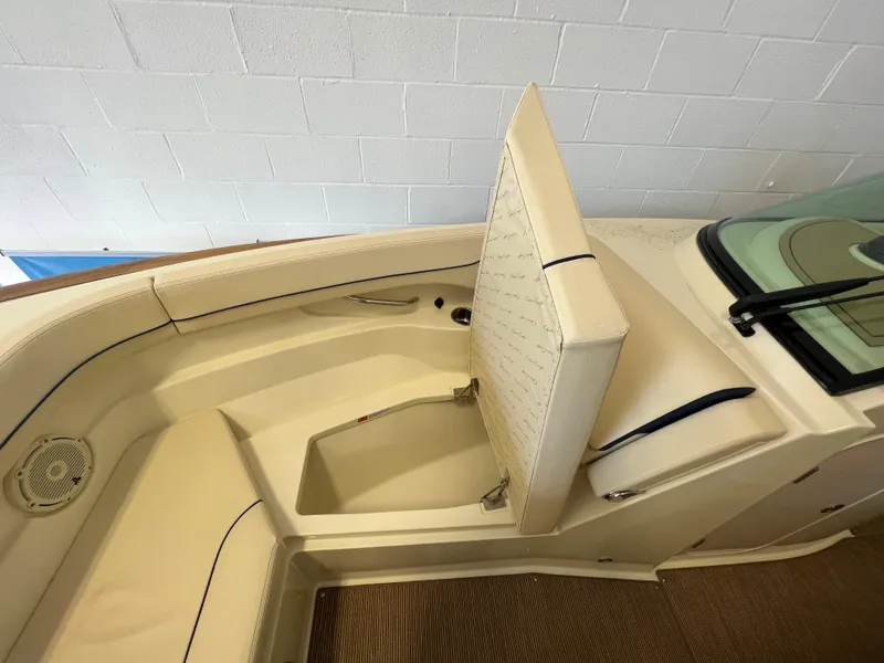 Slide: The Image of 2026 Chris-Craft Calypso 28 interior with luxurious seating and modern design. - 10