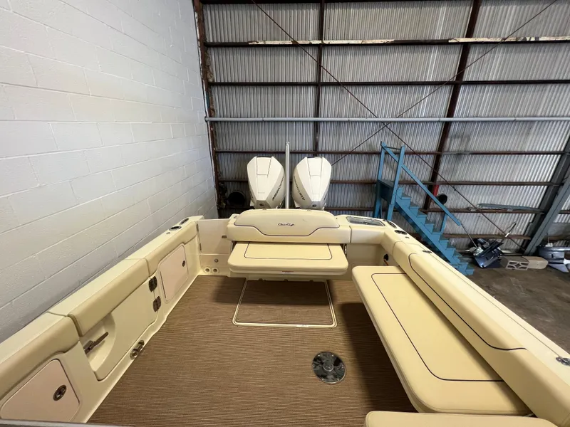 Slide: The Image of 2026 Chris-Craft Calypso 28 boat interior with sleek design and modern features. - 19