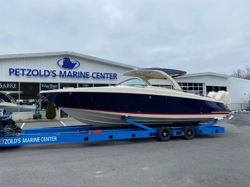Slide: The Image of 2024 Chris-Craft LAUNCH GT 35 boat on trailer at Petzold's Marine Center. - 5