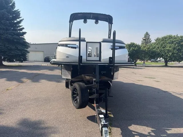 Slide: The Image of 2022 Montara Surf Boss 2.0 boat on trailer in parking lot. - 7