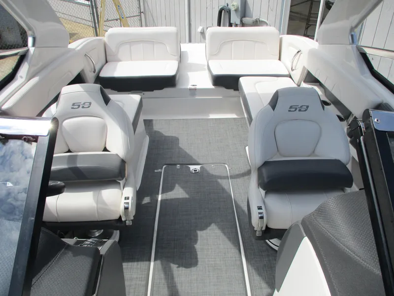Slide: The Image of Interior of a 2015 Chaparral 257 SSX boat with luxurious seating. - 6