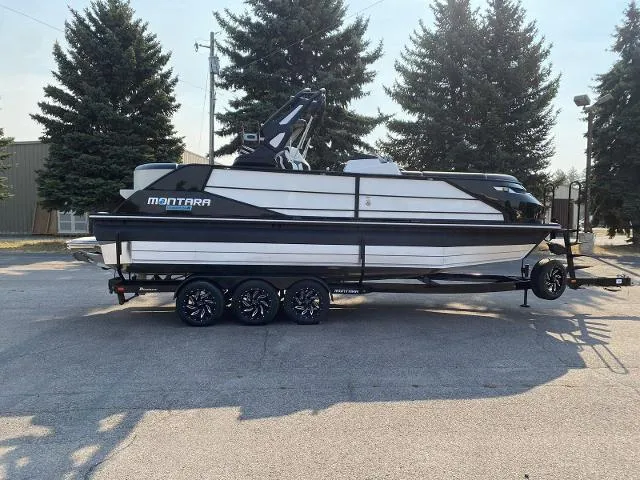 The Image of 2023 Montara Surf Boss 202 boat on a trailer, side view. - 0