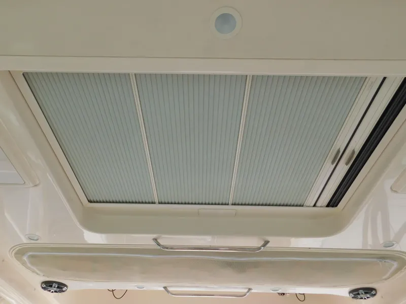 Slide: The Image of Ceiling view of 2018 Grady-White Freedom 375 boat interior. - 49