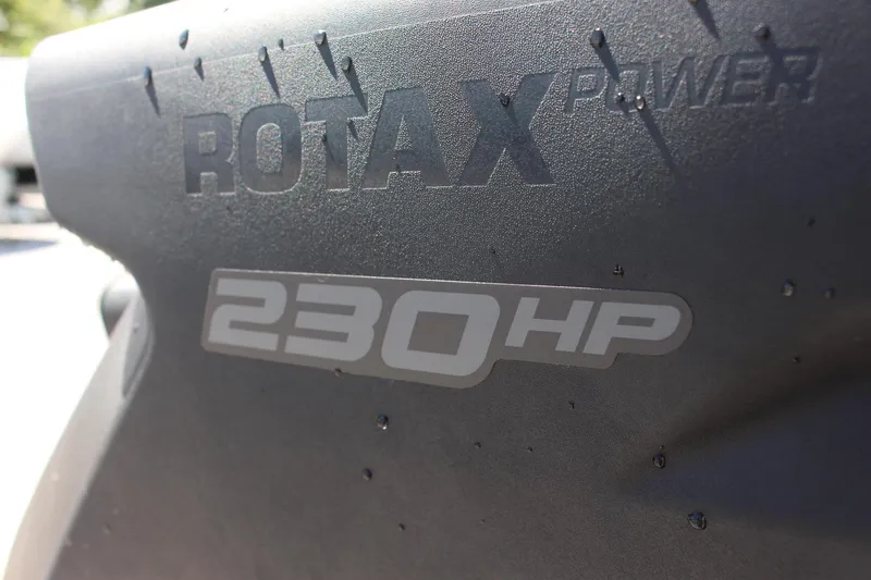 Slide: The Image of Close-up of 2023 Sea-Doo Switch Sport 18 - 230 HP Rotax engine. - 14