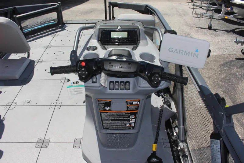 Slide: The Image of 2023 Sea-Doo Switch Sport 21 - 230 HP dashboard with Garmin navigation system. - 6
