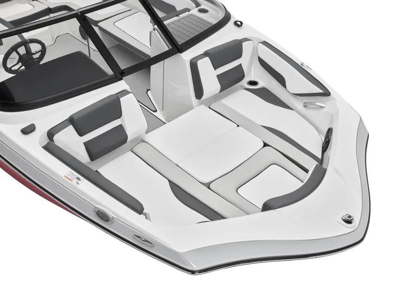 Slide: The Image of 2024 Yamaha Boats AR195 interior seating and cockpit area. - 8