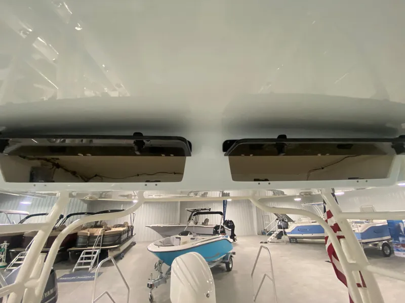 Slide: The Image of 2024 Key West 239 DFS boat interior view in a showroom. - 29
