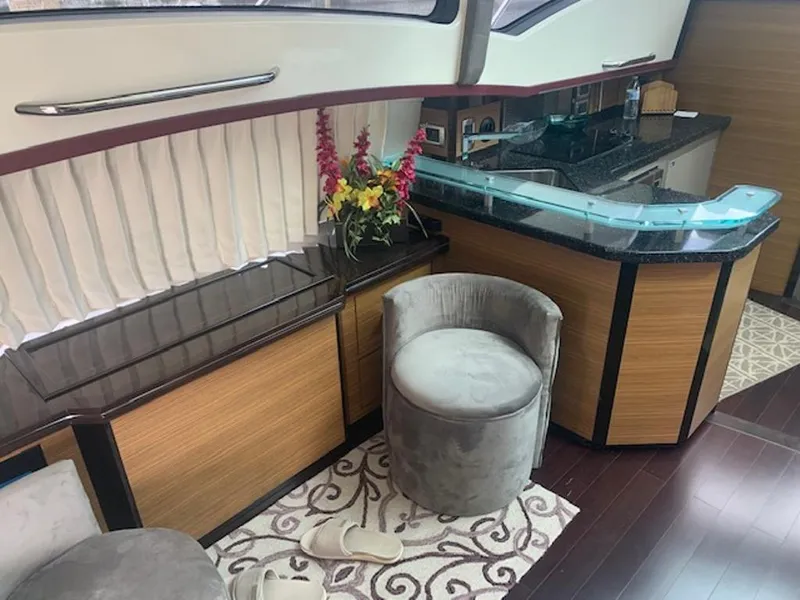 Slide: The Image of Luxurious interior of the 2008 Marquis 40 SC yacht. - 11