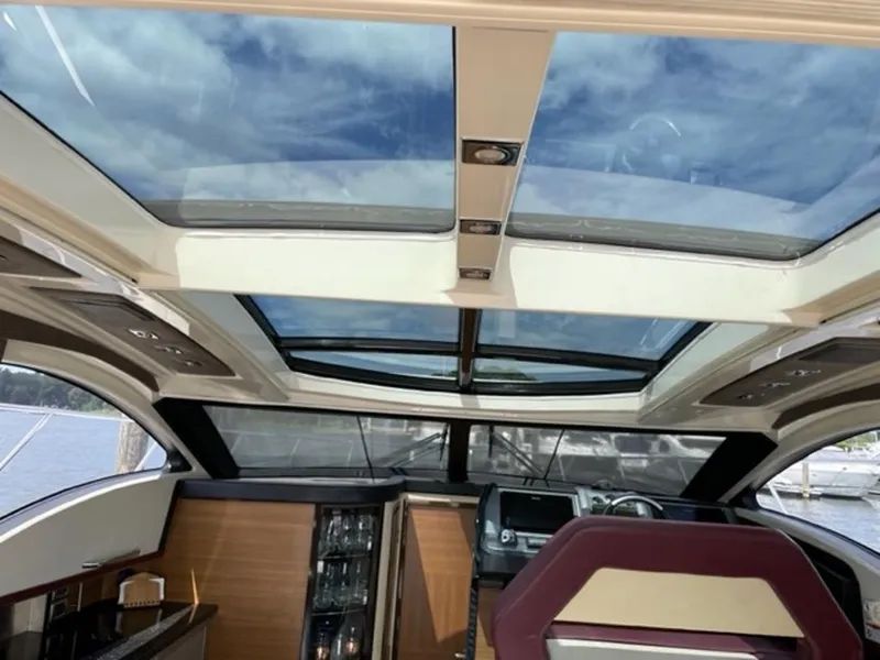 Slide: The Image of Interior of a 2008 Marquis 40 SC yacht with glass ceiling. - 17