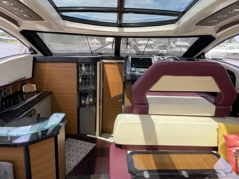 Slide: The Image of Interior of a 2008 Marquis 40 SC yacht with modern amenities. - 6
