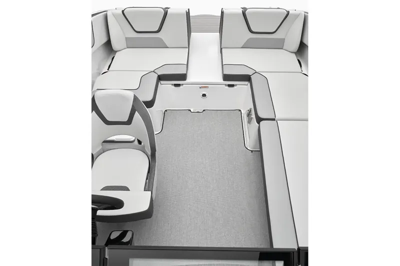 Slide: The Image of 2024 Yamaha Boats SX220 interior seating and layout. - 6