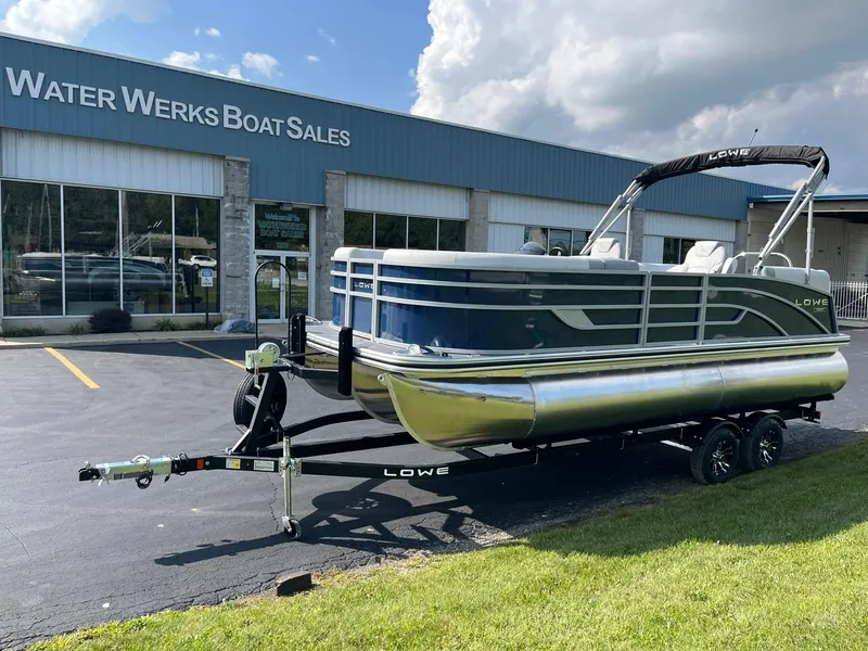 Slide: The Image of 2024 Lowe SS 210 WT pontoon boat at Water Werks Boat Sales dealership. - 34