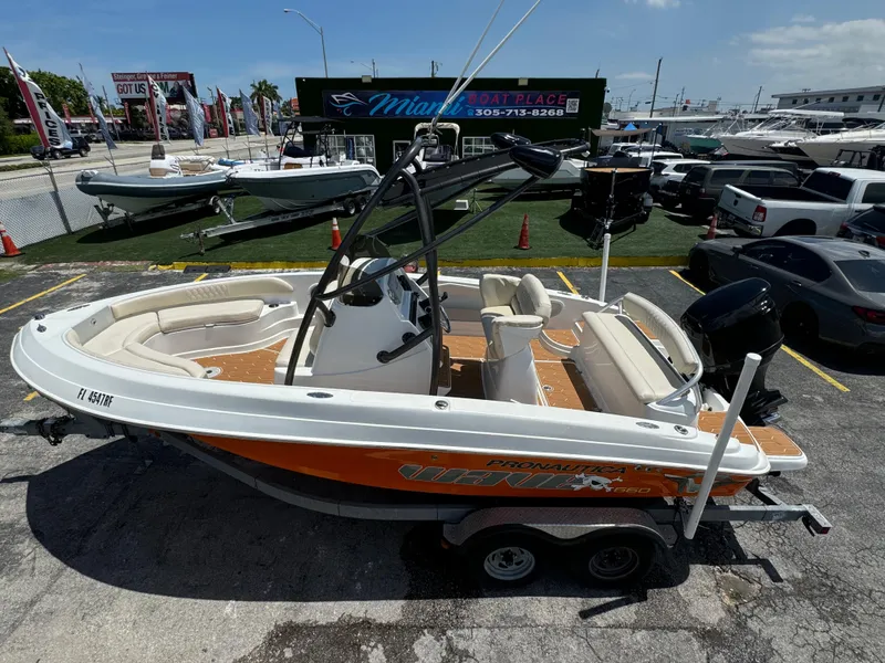 Slide: The Image of 2016 Pronautica 660 boat on trailer at Miami Boat Place. - 25