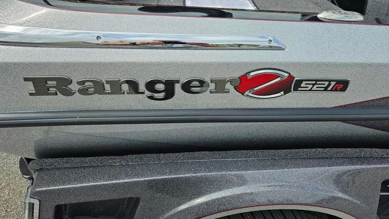 Slide: The Image of 2024 Ranger Z521R Ranger Cup Equipped boat logo and model detail. - 12
