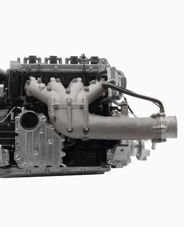 Slide: The Image of 2023 Yamaha Boats SX195 engine close-up, showcasing intricate mechanical details. - 3