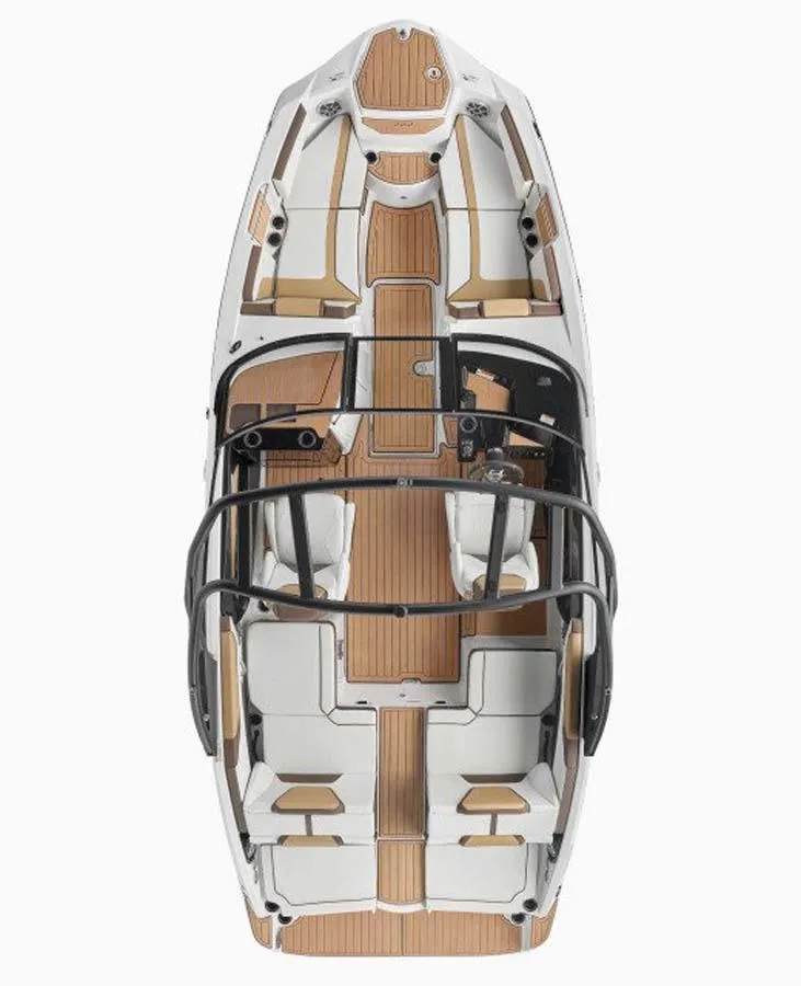 Slide: The Image of Top view of 2023 Yamaha Boats 222S model, showcasing spacious interior layout. - 4