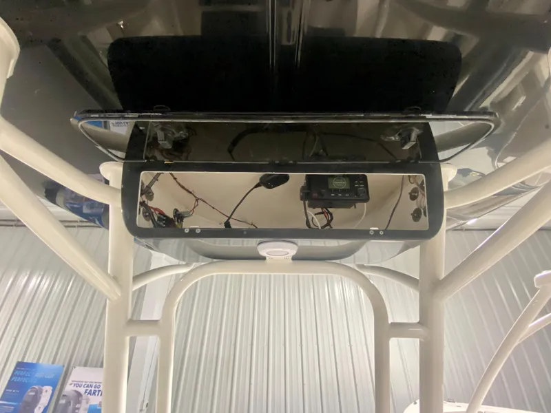 Slide: The Image of 2024 Key West 230 Bay Reef boat console and electronics. - 17