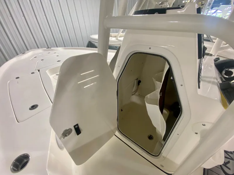 Slide: The Image of 2024 Key West 230 Bay Reef boat storage compartment. - 27