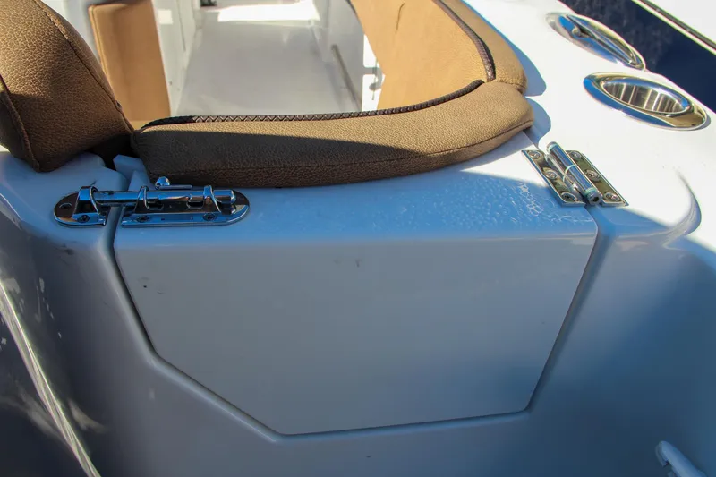 Slide: The Image of Close-up of the seating area on a 2021 Sea Hunt Ultra 275 SE boat. - 14