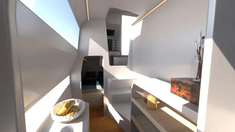 Slide: The Image of Modern interior of 2025 Catamaran Dual Flyer 400 with sleek design and natural lighting. - 21