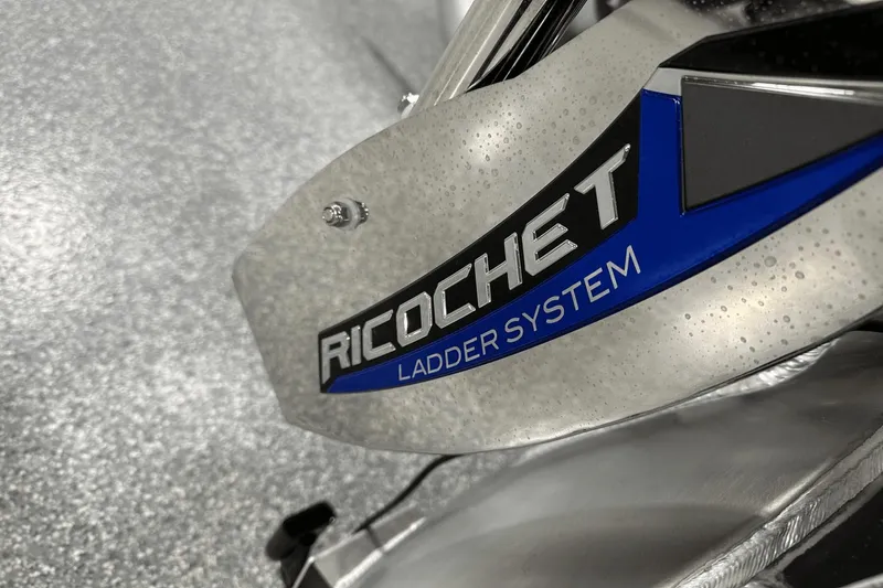 Slide: The Image of Close-up of Ricochet Ladder System on 2024 Premier 250 Solaris Sport. - 26