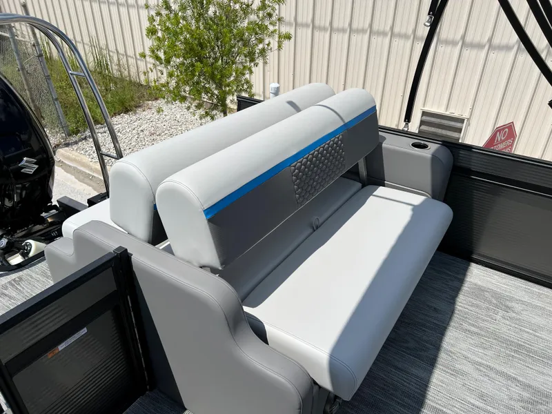 Slide: The Image of 2024 Qwest Splash Pad 822 boat with comfortable seating and modern design. - 9