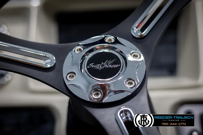 Slide: The Image of Close-up of 2024 SunChaser Vista 22 LR steering wheel. - 27