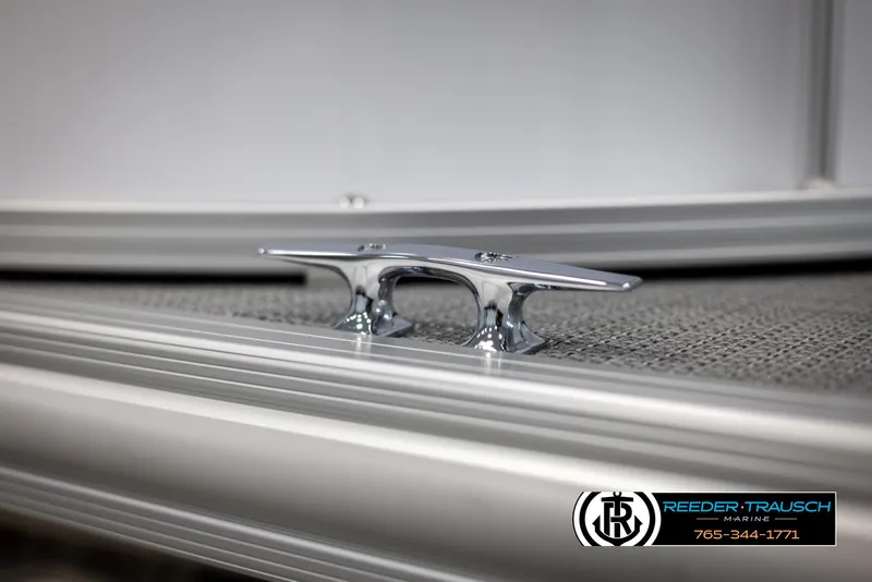 Slide: The Image of Close-up of 2024 SunChaser Vista 22 LR boat cleat on deck. - 43