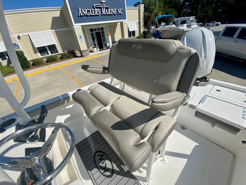 Slide: The Image of 2024 Key West 230 Bay Reef boat at Anglers Marine NC dealership. - 10